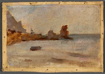 Jan Ciągliński - Seaside in Gurzuf. From the journey to Crimea - MP 1427 MNW - National Museum in Warsaw