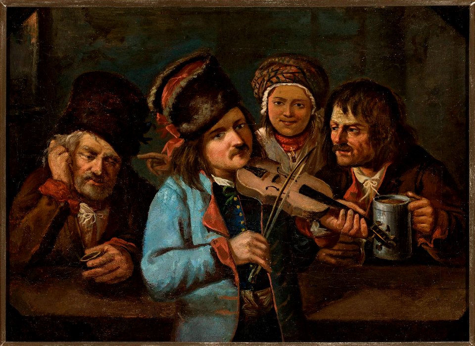 Jan Feliks Piwarski - In a tavern - MP 2495 MNW - National Museum in Warsaw