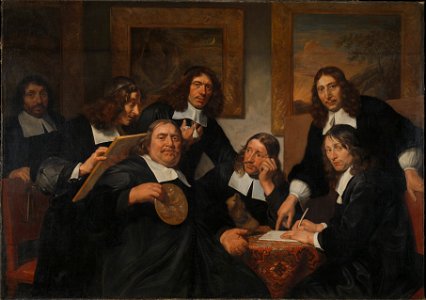 Jan de Bray - De overlieden van het Sint Lucasgilde te Haarlem, 1675 - 1466 - Amsterdam Museum