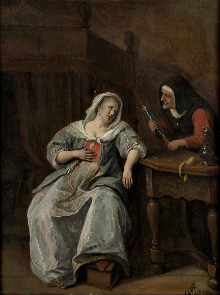 Jan Havicksz. Steen - The Sick Woman - Google Art Project