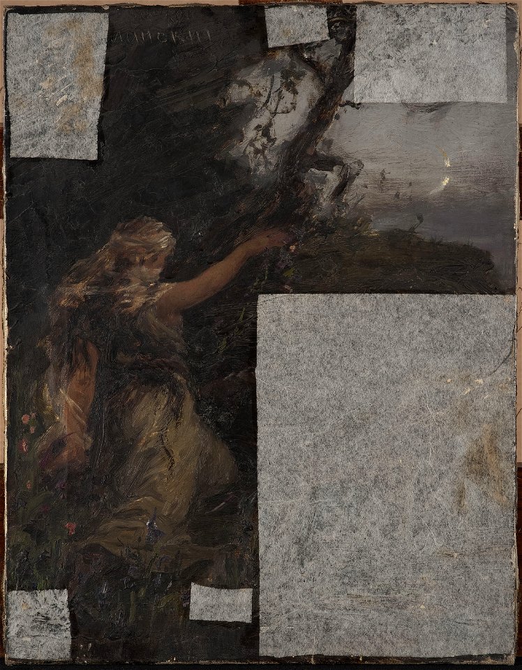 Jan Ciągliński - Study, water nymph - MP 1795 MNW - National Museum in Warsaw
