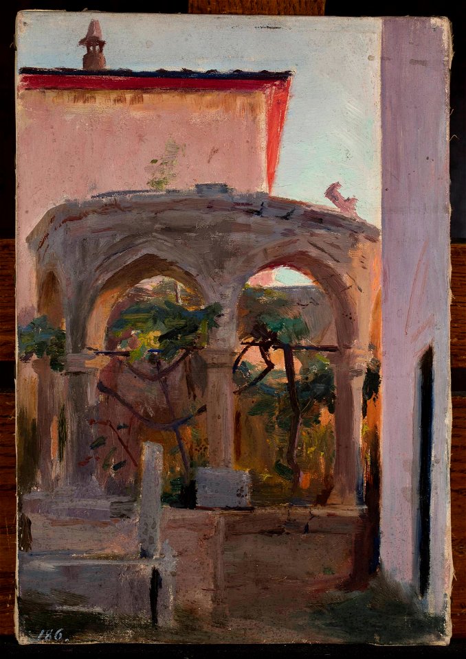 Jan Ciągliński - View from Bakhchisaray. From the journey to Crimea - MP 1442 MNW - National Museum in Warsaw