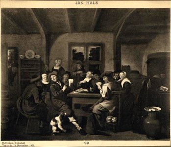 Jan Hals - Kaartspelend gezelschap in een interieur - os I-122 - Frans Hals Museum