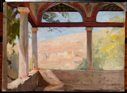 Jan Ciągliński - Summer house of Maria Potocka in Bakhchisaray. From the journey to Crimea - MP 1438 MNW - National Museum in Warsaw