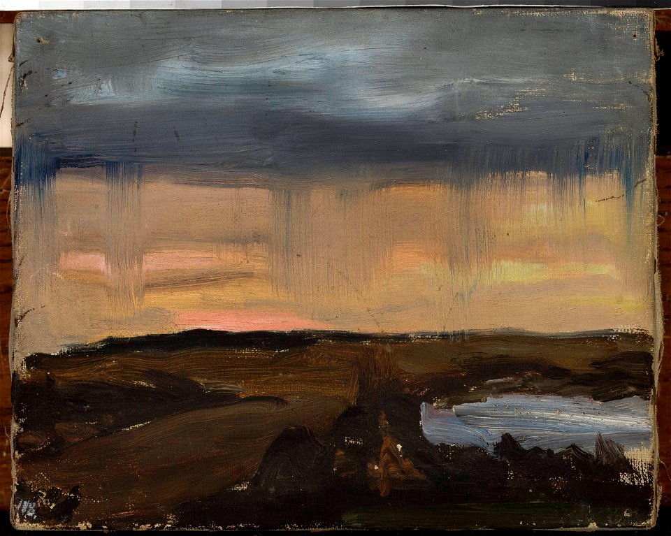 Jan Ciągliński - Rain – impressions from the train - MP 1833 MNW - National Museum in Warsaw