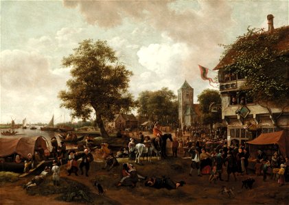 Jan Havicksz Steen - The Fair at Oegstgeest - 39.673 - Detroit Institute of Arts