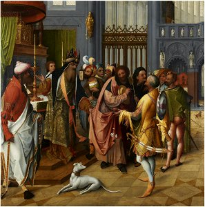 Jan de Beer (Attr.) - Joseph and the Suitors (recto)