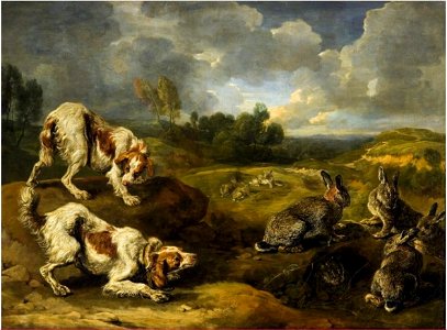 Jan Fyt - Hunting Dogs and Wild Rabbits