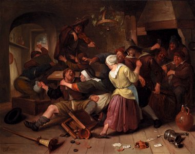 Jan Havicksz Steen - Gamblers Quarreling - 89.46 - Detroit Institute of Arts