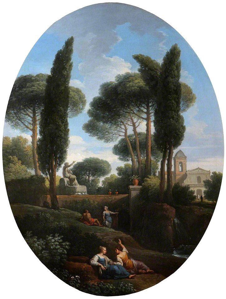Jan Frans van Bloemen (1662-1749) - A Classical Landscape with Two Reclining Women Conversing - 608994 - National Trust