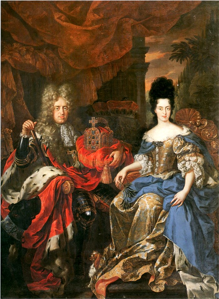 Jan Frans van Douven, Doppelbildnis Johann Wilhelm von der Pfalz und Anna Maria Luisa de' Medici (1708)