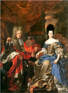 Jan Frans van Douven, Doppelbildnis Johann Wilhelm von der Pfalz und Anna Maria Luisa de' Medici (1708)