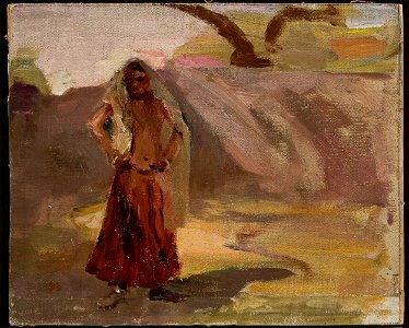 Jan Ciągliński - Udaipur – Hindu girl. From the journey to India - MP 1667 MNW - National Museum in Warsaw