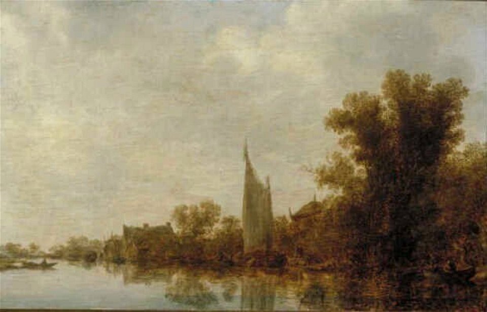 Jan Josefsz. van Goyen - Landschap met rivieroever - 3198 (OK) - Museum Boijmans Van Beuningen