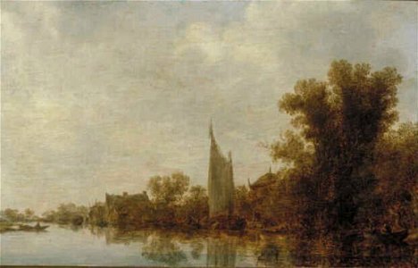 Jan Josefsz. van Goyen - Landschap met rivieroever - 3198 (OK) - Museum Boijmans Van Beuningen