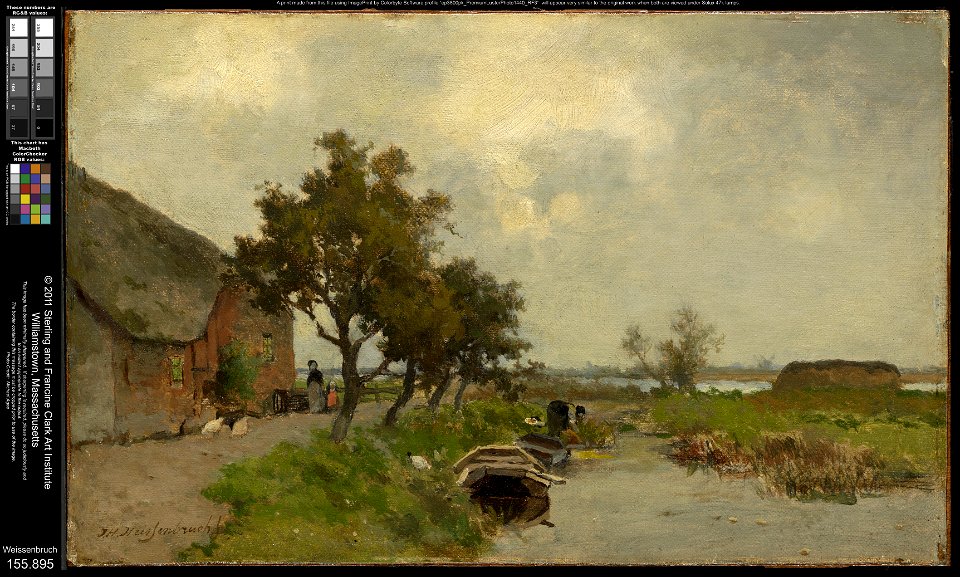 Jan Hendrik Weissenbruch - Washing Clothes - 1955.895 - Clark Art Institute