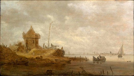 Jan Josephsz. van Goyen - Fort on a River - 47.235 - Museum of Fine Arts