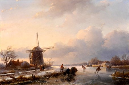 Jan Jacob Spohler Winterliche Flußlandschaft