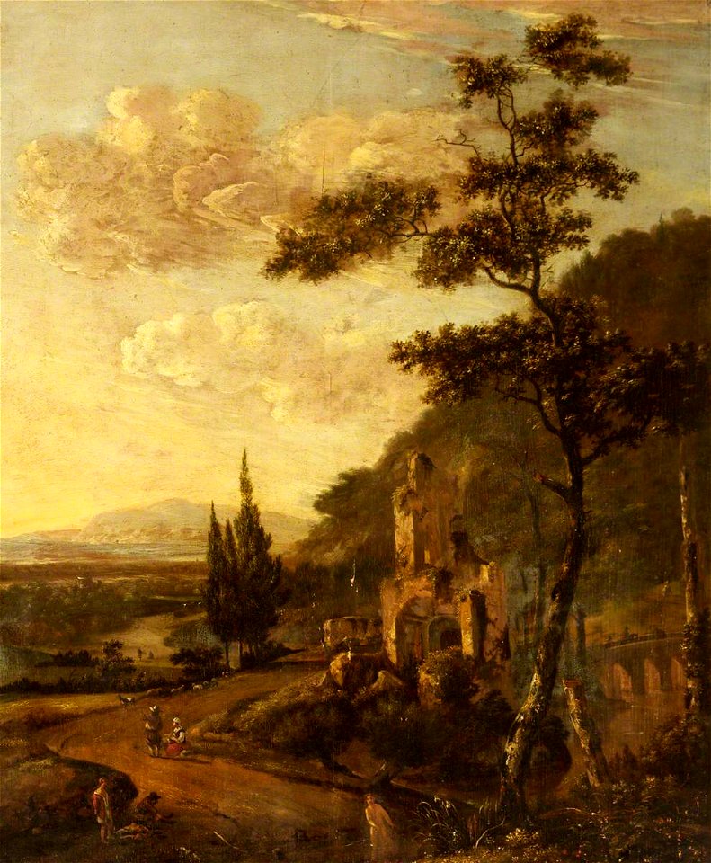 Jan Gabrielsz. Sonje (c.1625-1707) - A Landscape with Figures - 1439091 - National Trust