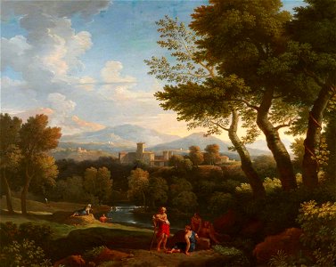 Jan Frans van Bloemen (1662-1749) - Landscape with a Distant View of a Town - 1530400 - National Trust
