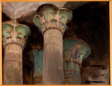 Jan Ciągliński - Isis – capitals in the temple of Isis. From the journey to Egypt - MP 1601 MNW - National Museum in Warsaw