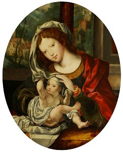 Jan Gossaert (c.1478-1532) - The Madonna and Child - 1221364 - National Trust
