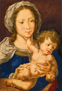 Jan Gossaert, called Mabuse - Virgin and Child - L650 - National Gallery. Free illustration for personal and commercial use.