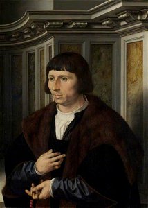 Jan Gossart - Portret van een man met een rozenkrans - NG656 - National Gallery