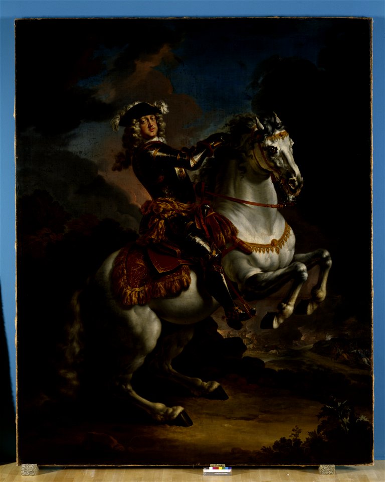 Jan Frans Douven, called De Oude - Elector Johann Wilhelm von Pfalz-Neuburg on Horseback - Google Art Project