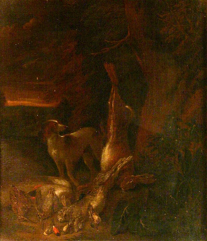 Jan Griffier I (c.1652-1718) (style of) - Dog, Hare and Dead Game - 352392 - National Trust