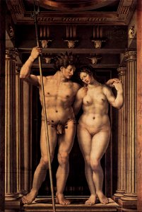 Jan Gossaert - Neptune and Amphitrite - WGA9786. Free illustration for personal and commercial use.
