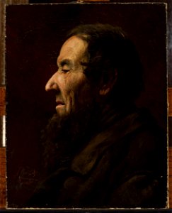 Jan Kauzik - Male portrait in profile, study - MP 1221 MNW - National Museum in Warsaw