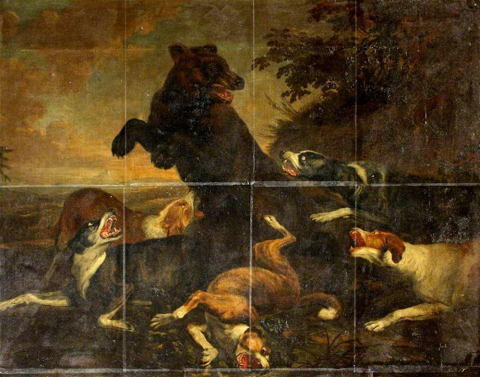 Jan Fyt (1611-1661) (after) - A Bear Hunt (style of Frans Snyders) - 453738 - National Trust