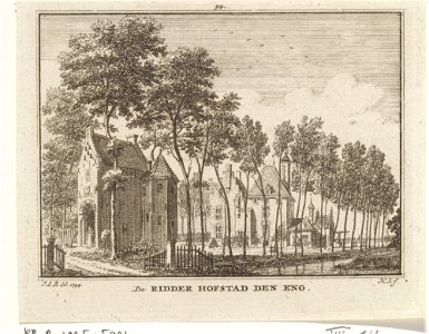 Jan de Beijer - Hendrik Spilman - Gezicht op kasteel Den Engh, Vleuten - 1773