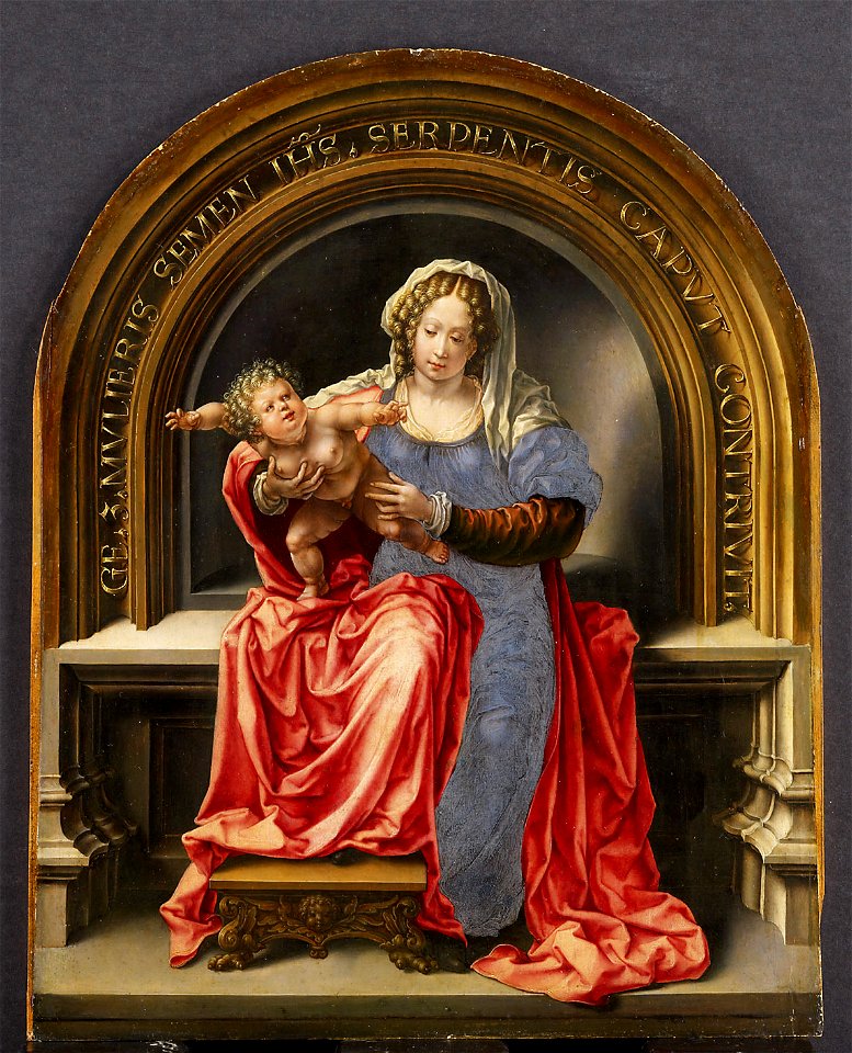 Jan Gossaert, gen. Mabuse, , Kunsthistorisches Museum Wien, Gemäldegalerie - Maria mit Kind - GG 942 - Kunsthistorisches Museum