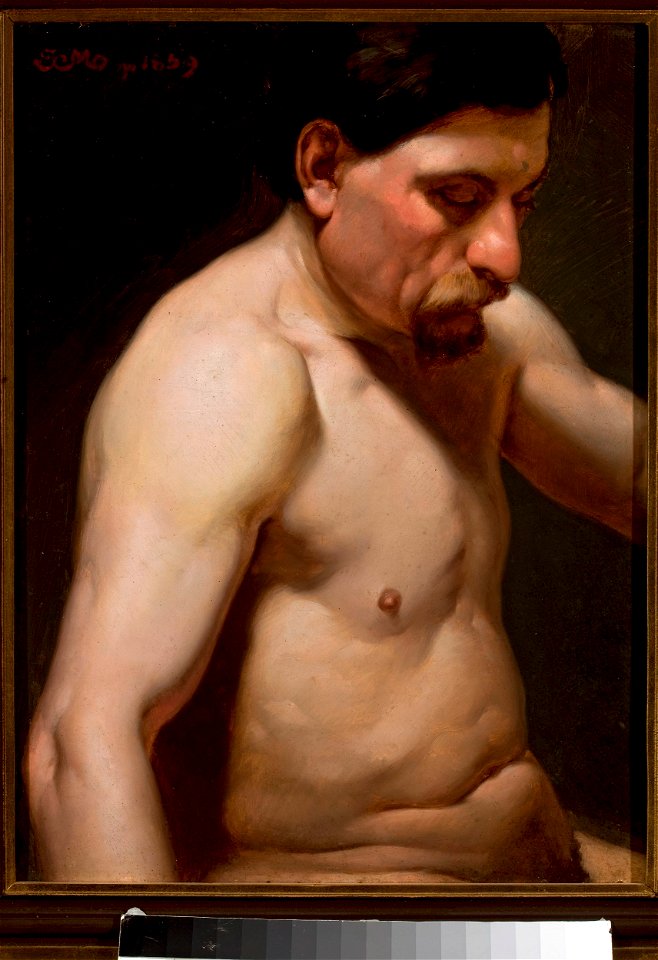 Jan Matejko - Male semi-nude - MP 2033 MNW - National Museum in Warsaw