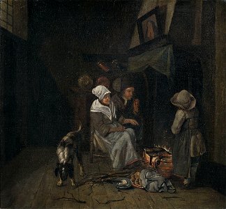 Jan Josef Horemans the Elder Family in kitchen
