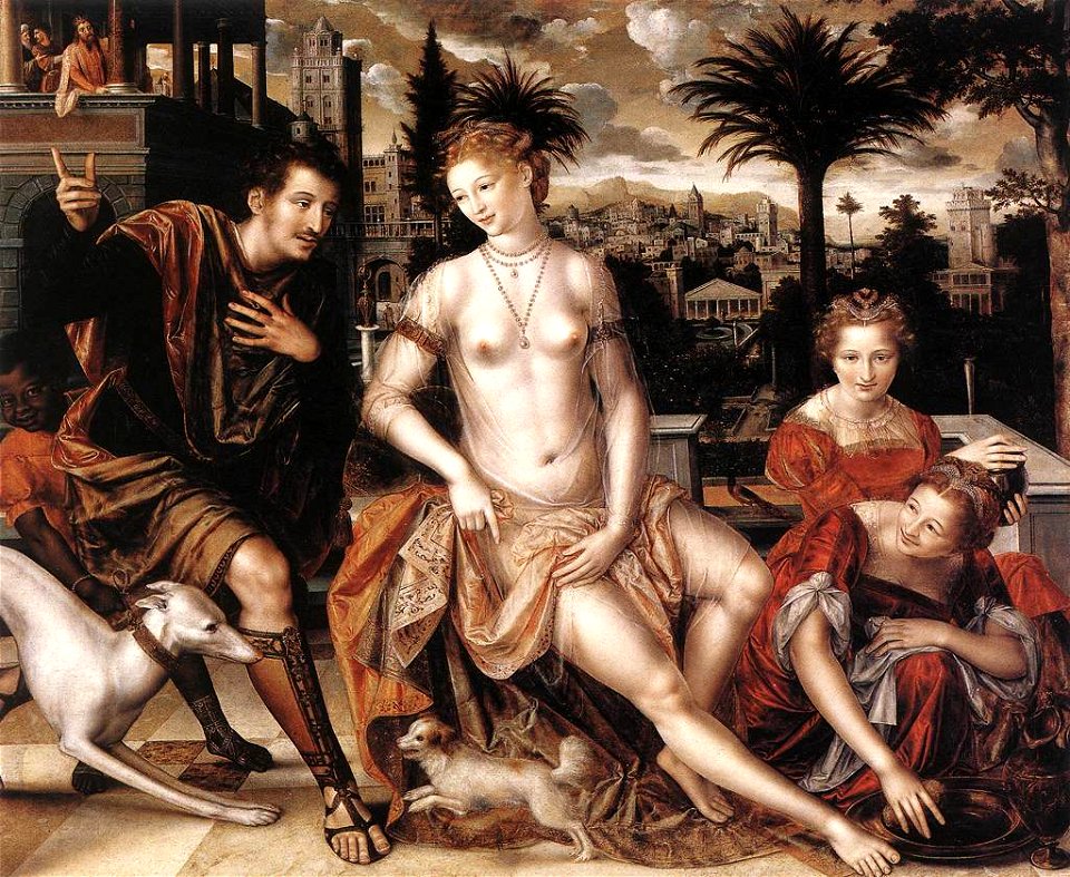 Jan Massijs - David and Bathsheba - WGA14258