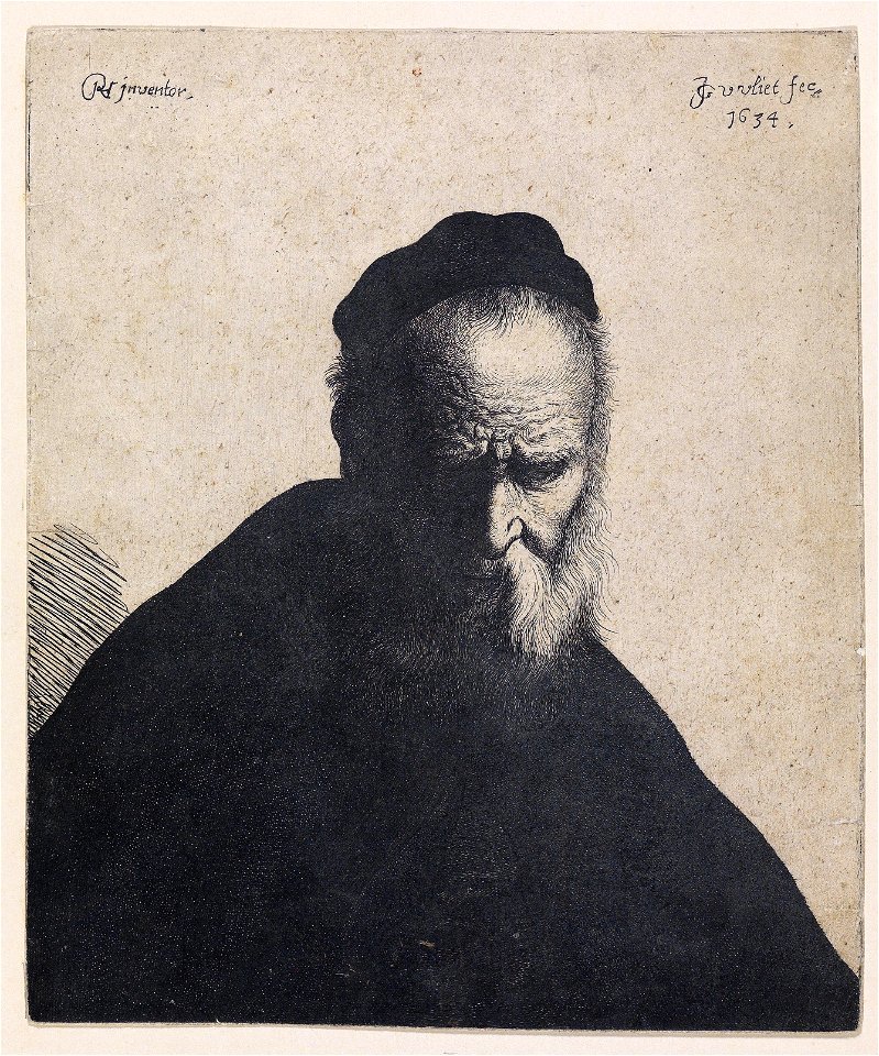 Jan Georg Vliet Brustbild eines Greises 1634