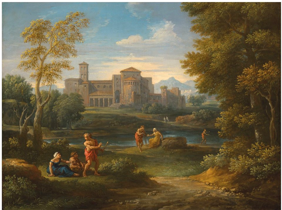 Jan frans van bloemen called orrizzonte travellers resting beside a ro055316)