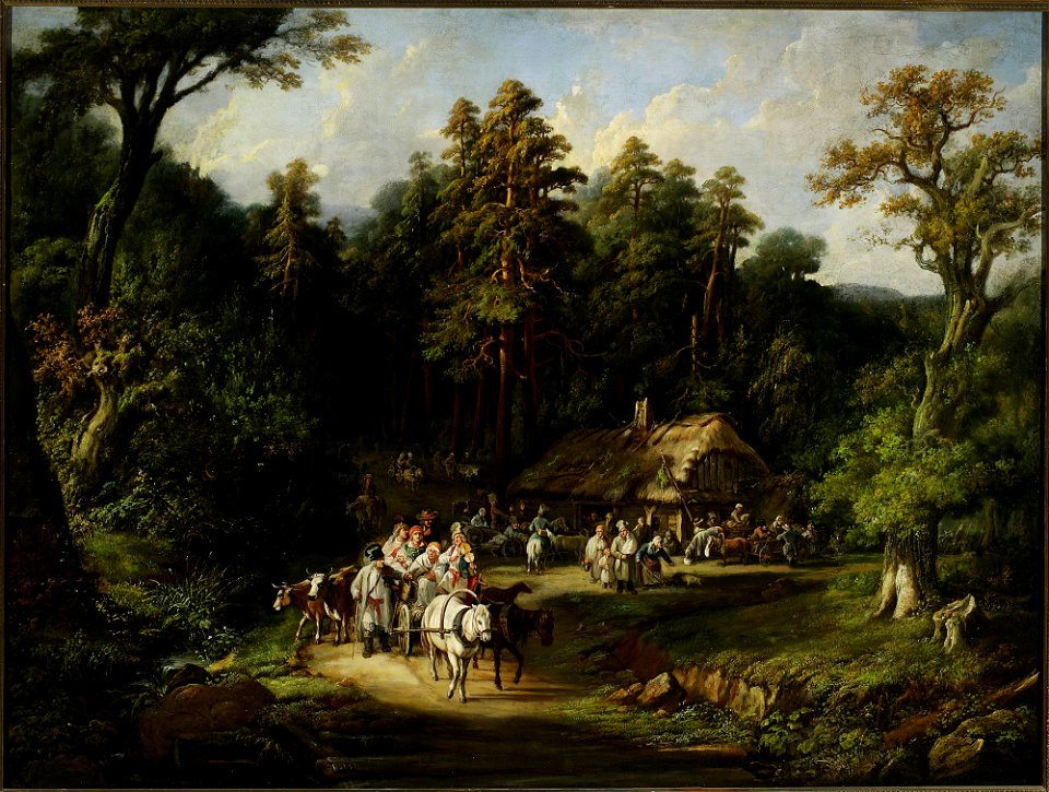 Jan Feliks Piwarski - The “Last Penny” tavern near Warsaw - MP 2547 MNW - National Museum in Warsaw