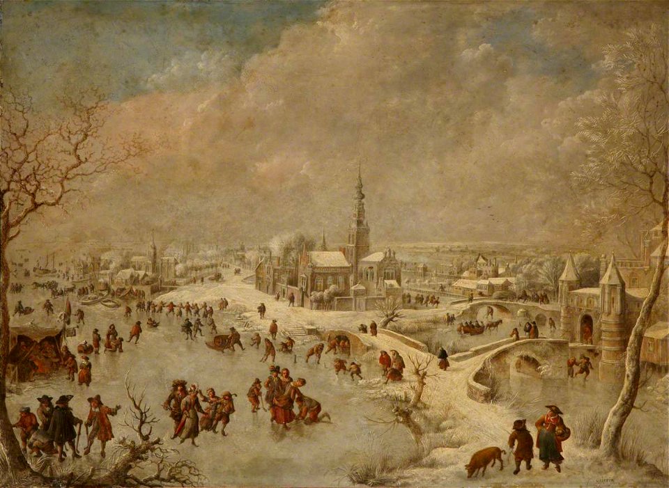 Jan Griffier I (c.1652-1718) - Winter Scene - 247851 - National Trust