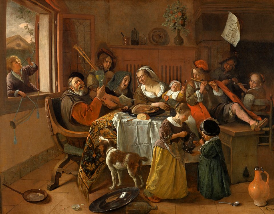 Jan Havicksz. Steen - Het vrolijke huisgezin - Google Art Project