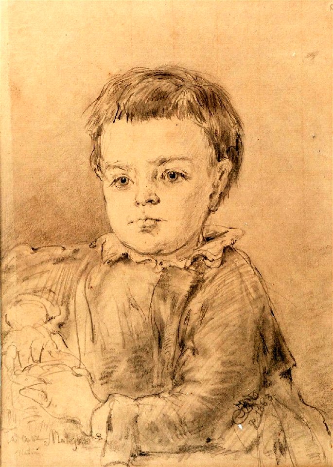 Jan Matejko - Portret synka artysty Tadzia