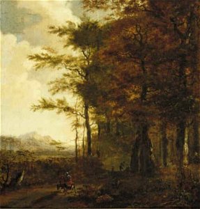 Jan Gabrielsz. Sonjé - Bosrand bij avond - 1814 (OK) - Museum Boijmans Van Beuningen