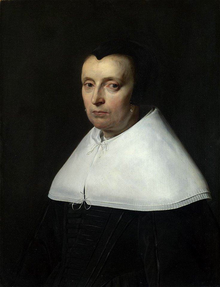 Jan de Bray - Portrait of a Woman in a Black Cap