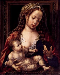 Jan Gossaert - Virgin and Child - WGA9771. Free illustration for personal and commercial use.