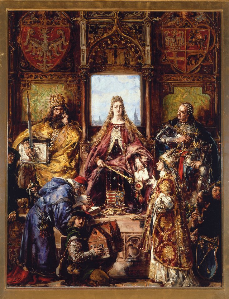 Jan Matejko - Founding of the Academy, 1361–1399–1400 AD, from the series “History of Civilization in Poland” - MP 3896 MNW - National Museum in Warsaw
