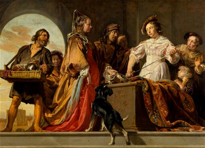 Jan de Bray, Achilles wśród córek Likomedesa (Owidiusz, Metamorfozy)