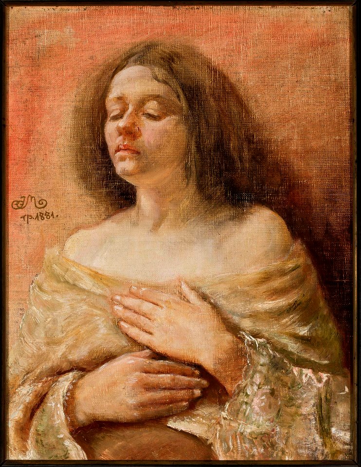 Jan Matejko - Portrait study of a woman - 184550 MNW - National Museum in Warsaw
